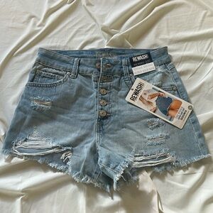 Distressed denim shorts new condition